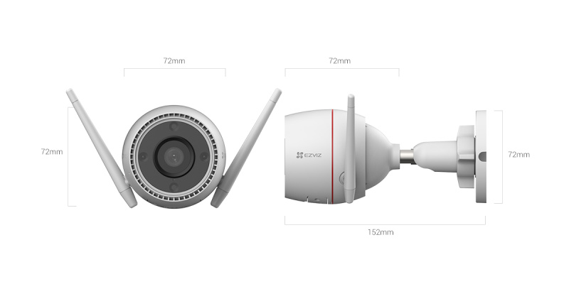 Видеокамера C3TN цилиндр. Wi-Fi 3Мп 2,8мм , микрофон