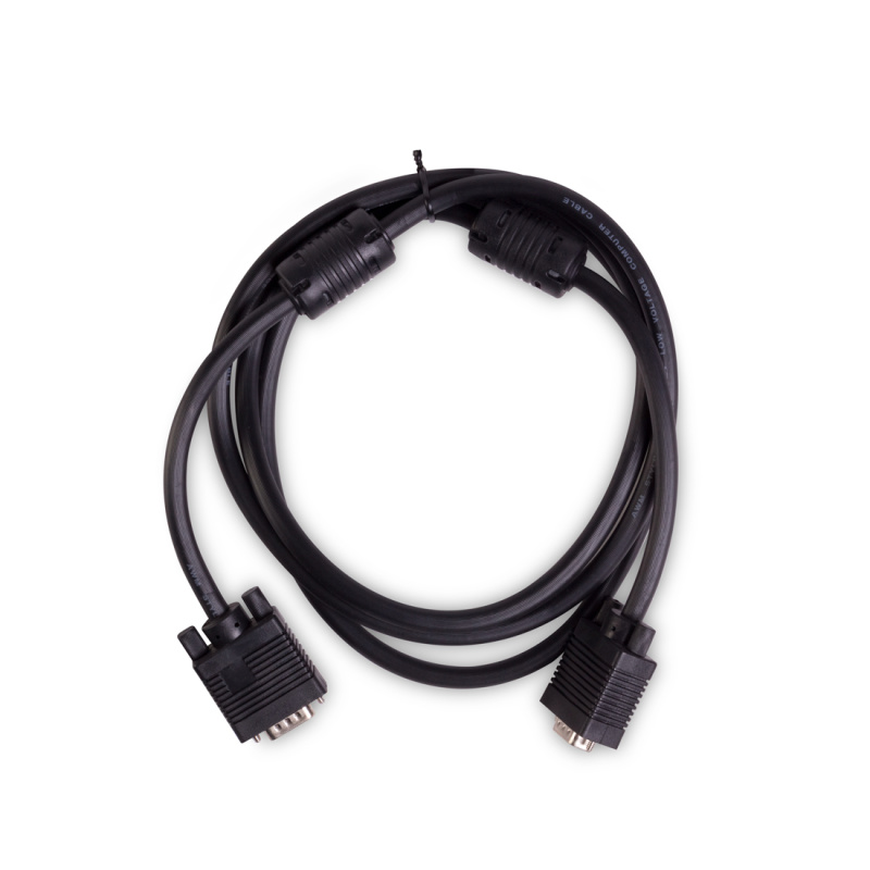 Интерфейсный кабель, iPower, iPiVGAMM100, VGA 15M/15M 10 м., Чёрный