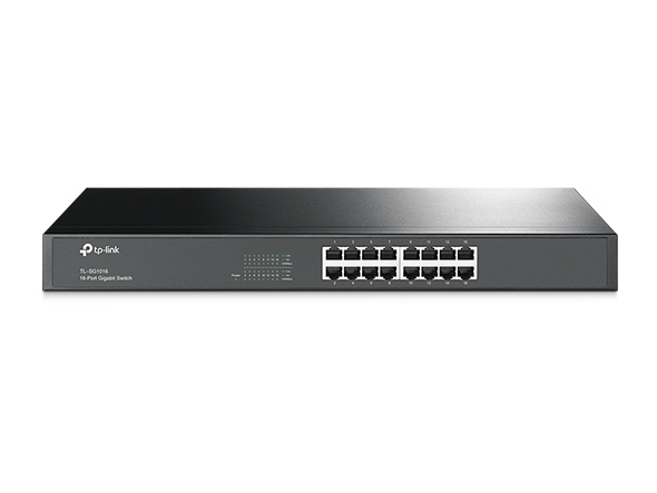 Коммутатор, TP-Link, TL-SG1016, 19-дюймовый стоечный, 16 портов 10/100/1000M RJ45