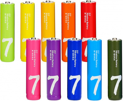 Элемент питания Батарейки, Xiaomi, Rainbow 7 AAA - мизинец шт