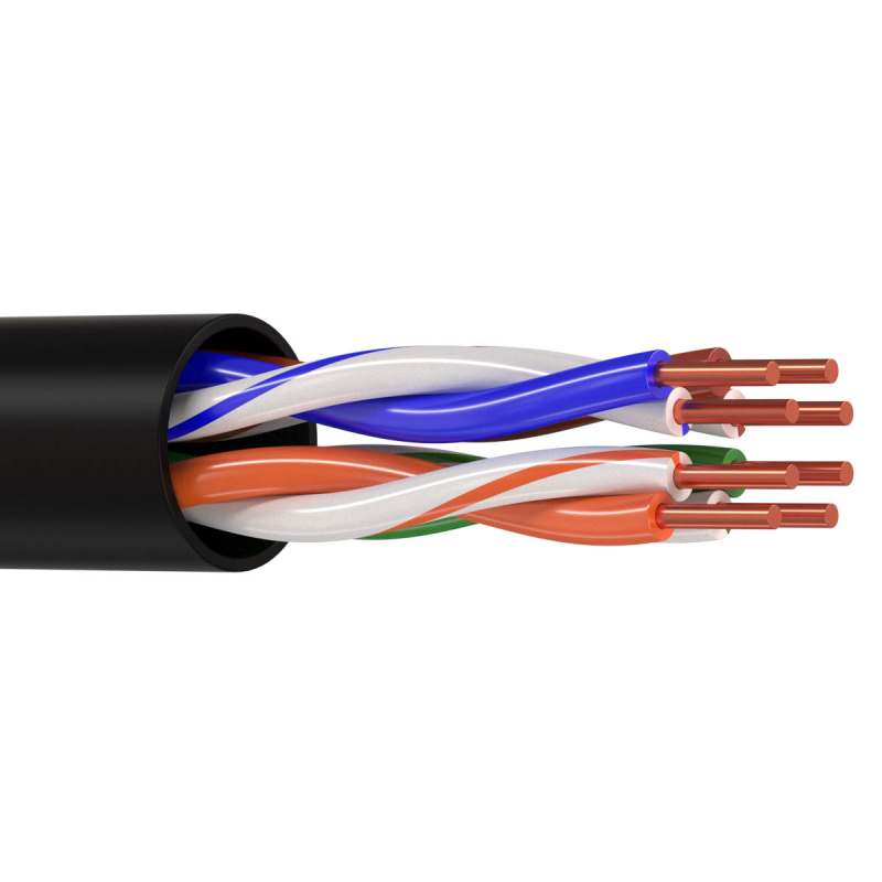 Кабель UTP улич 4х2хAWG 24/1 PE Cat.5e