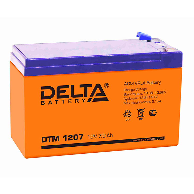 DTM1207 Аккумулятор Delta 12В 7А/ч